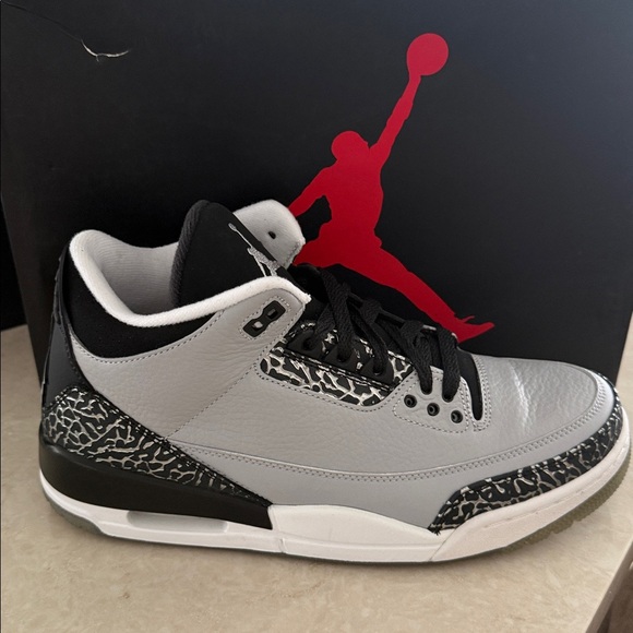 Jordan Air Jordan 3 Retro Wolf Grey Silver Black